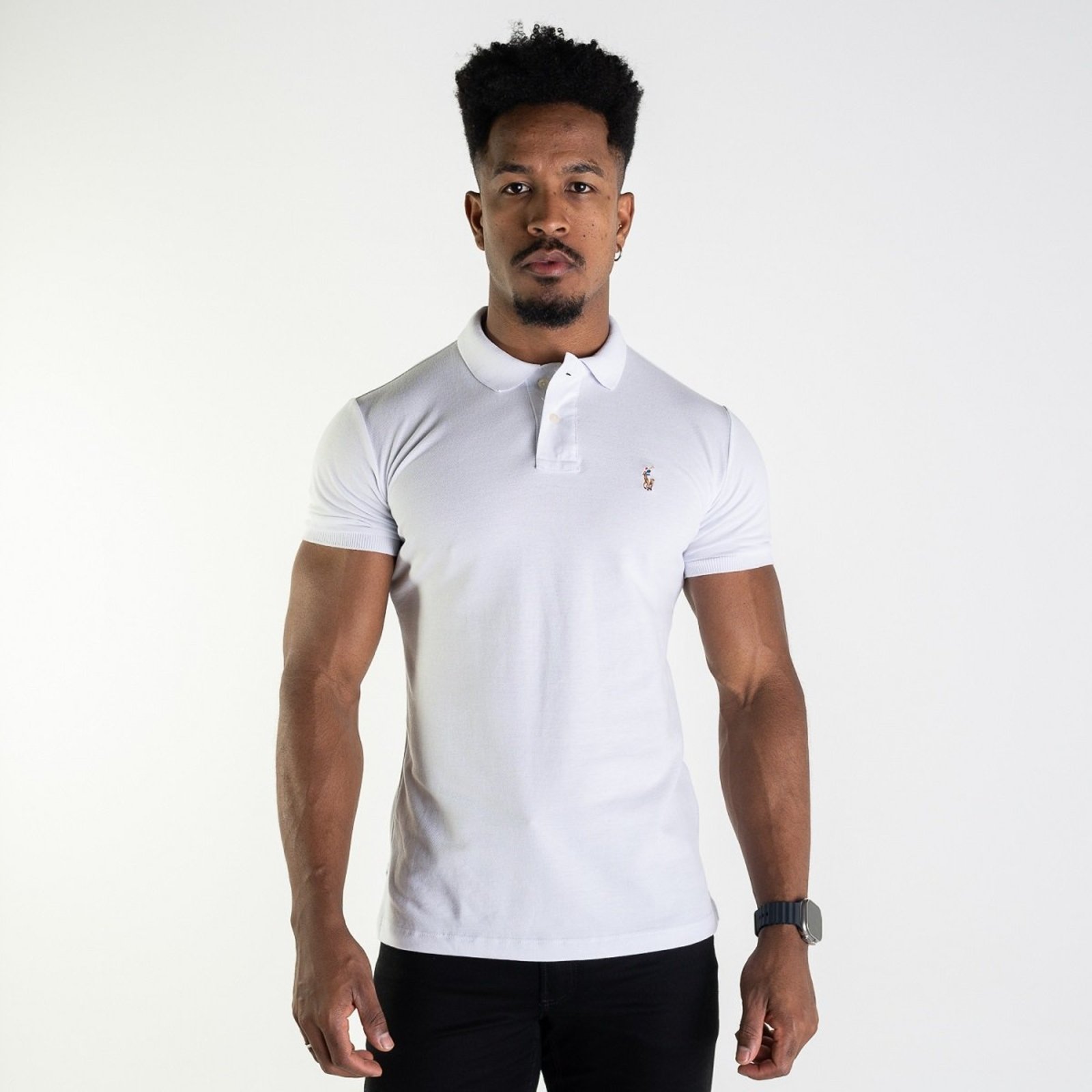 Camisa Polo RL Colored Branca