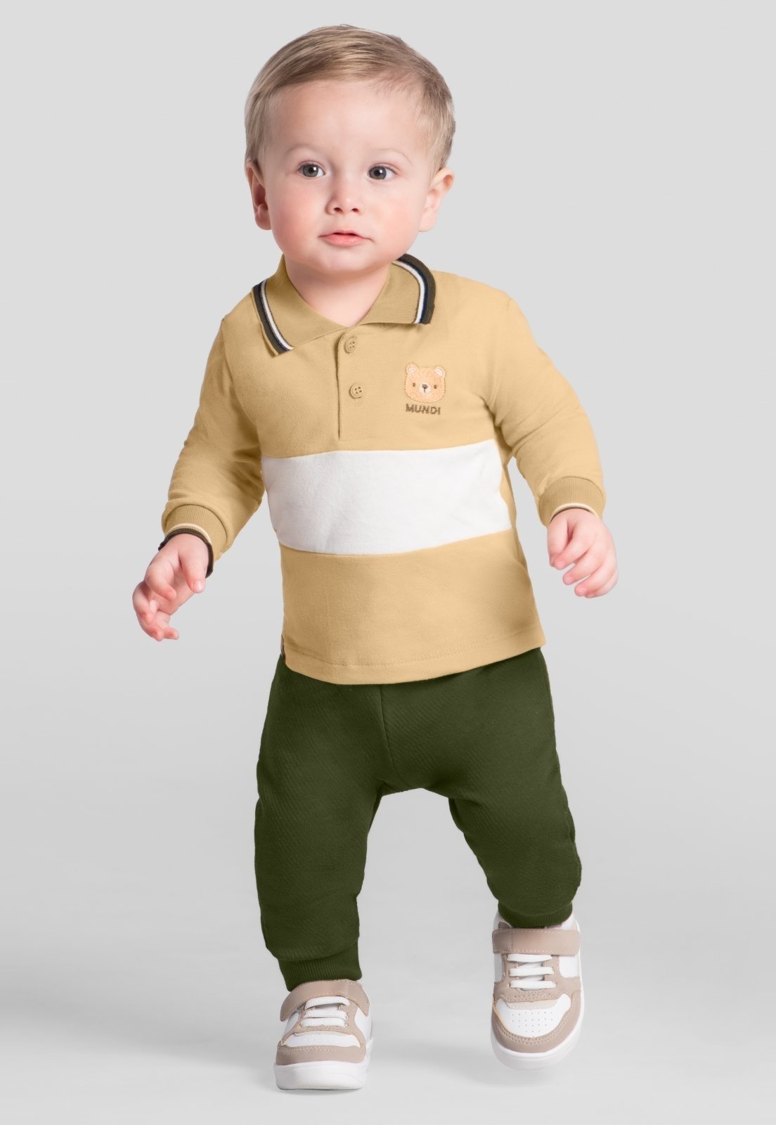 Infantil - Conjunto menino de ursinho Mundi baby