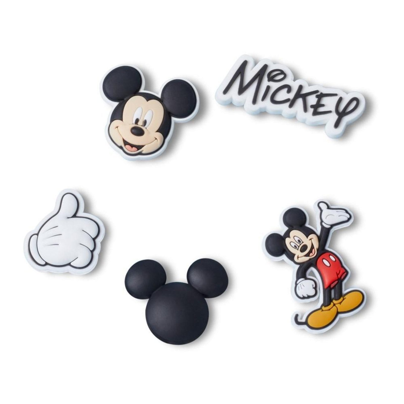 Vista 2 Infantil - Jibbitz™ Mickey Pack com 5 Peças Crocs branco