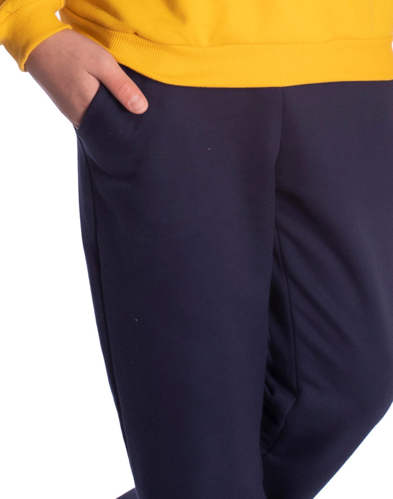 Infantil - Calça de moletom com bolsos marinho