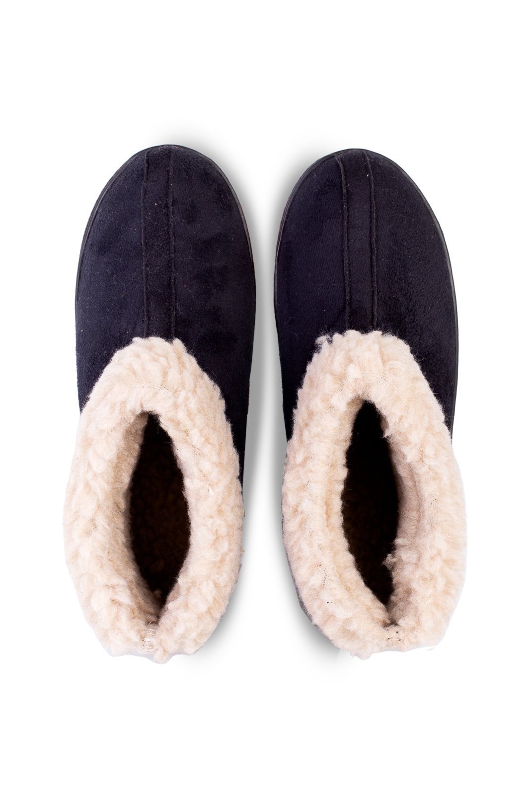 Infantil – Pantufa Enluaze unissex forrada em pelo e sola antiderrapante 01 – Preta
