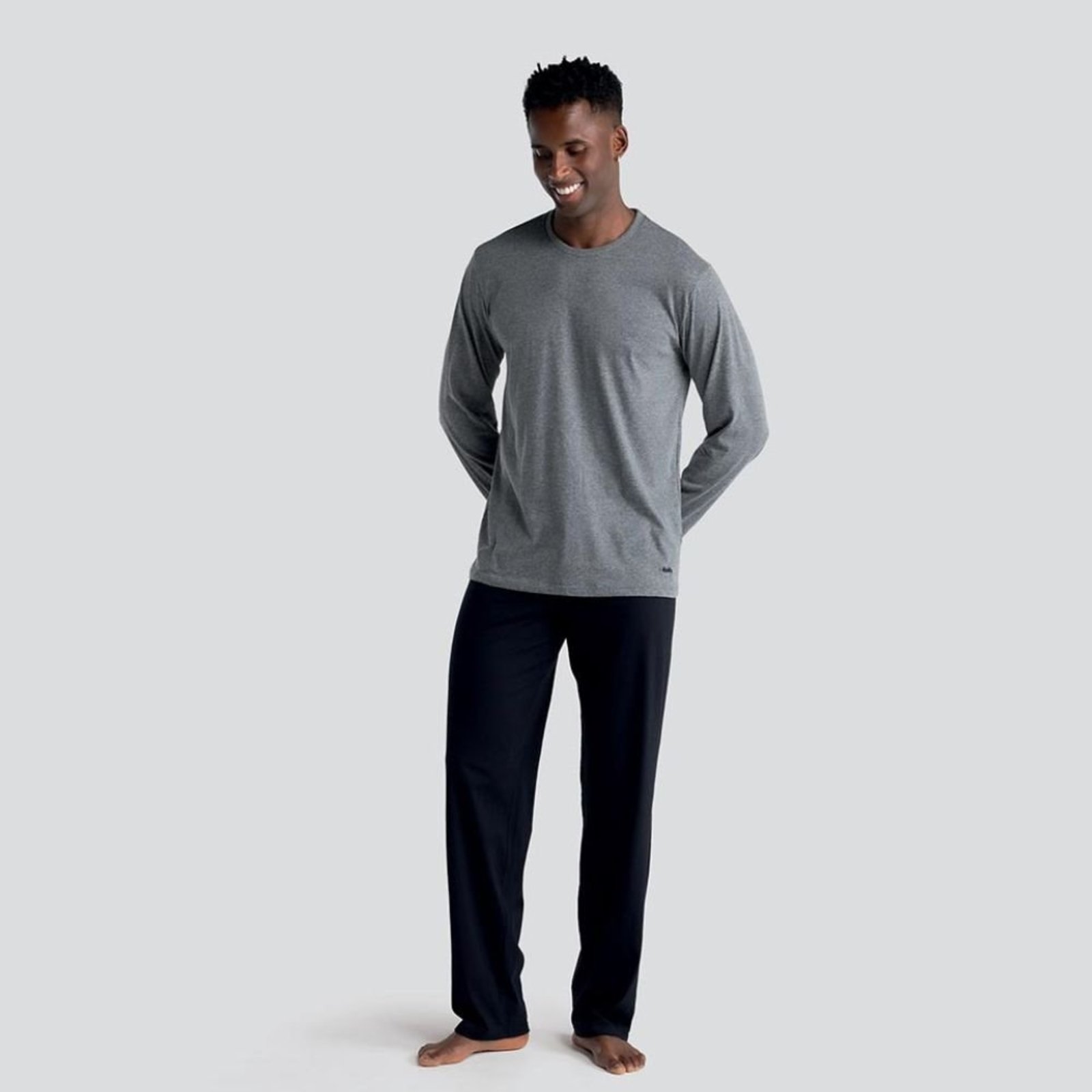 Pijama Longo Gola Careca Mash Adulto Masculino 800.48