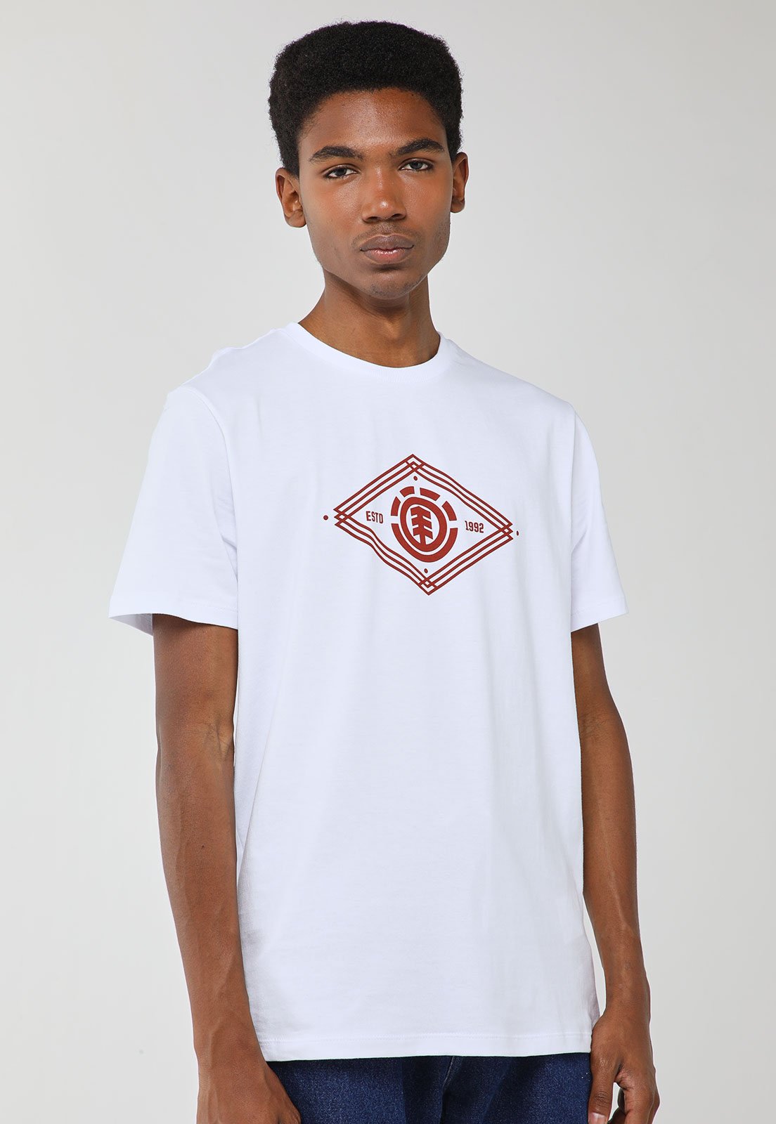 Camiseta Masculina Element ESTD 1992 Branca