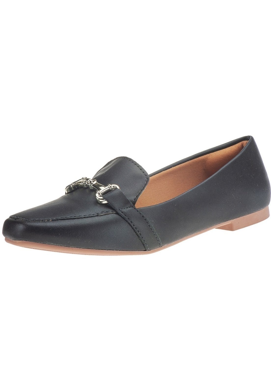 Sapatilha Feminino Sandália Moda Bico Quadrado 160 Ana Brito Preto