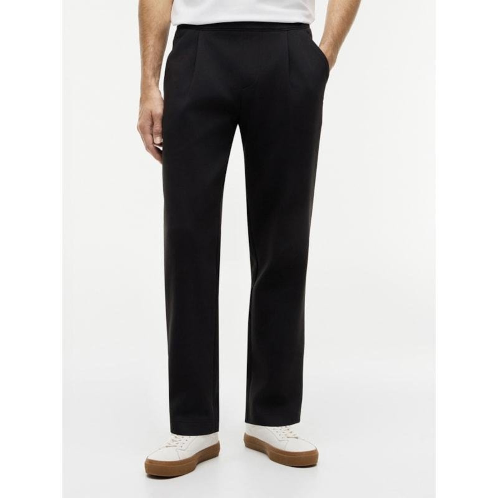Calça de Moletom Flex Malha Intechno Clássica Preto