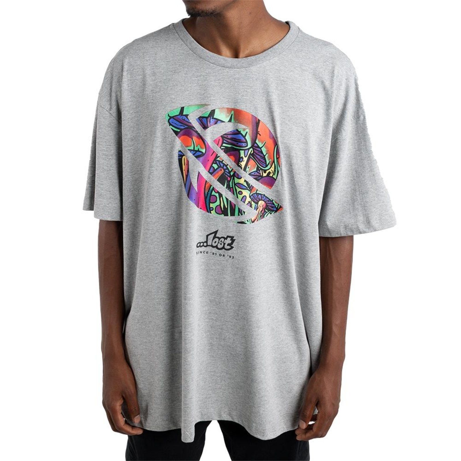Camiseta Lost Mushroom Saturn Oversize SM24 Mescla Médio