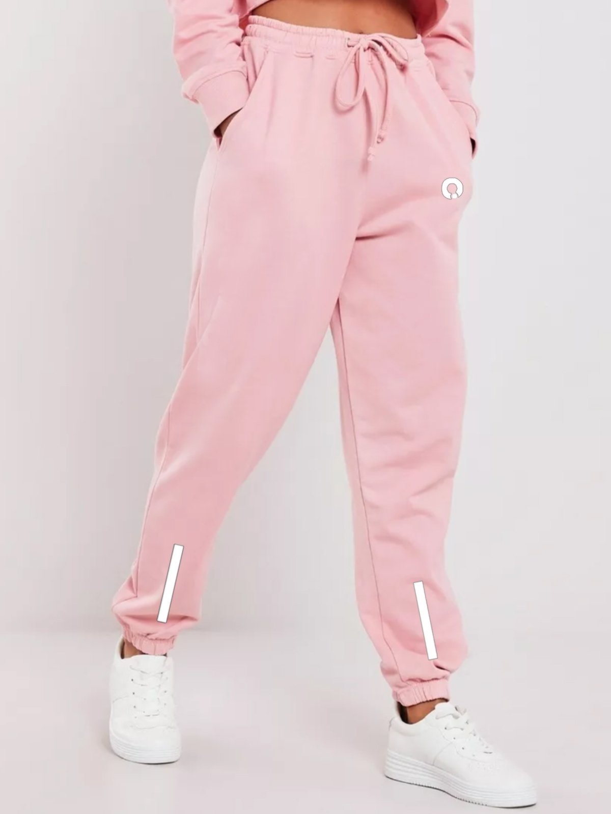 Calça Moletom Algodão Jogger Flanelado Algodão Moleton Liso feminino Mooboo Rosa Claro