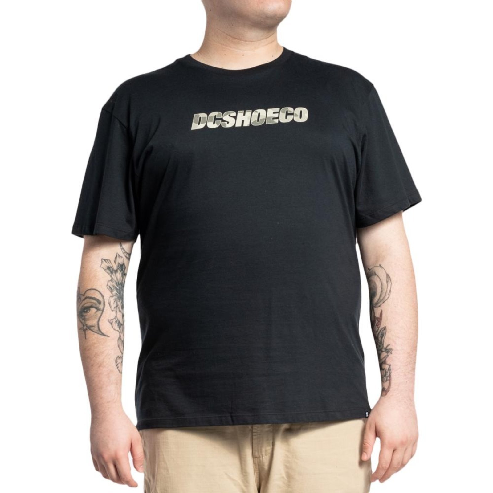 Camiseta DC Shoes DCShoeco Camo Fill WT23 Plus Size Preto