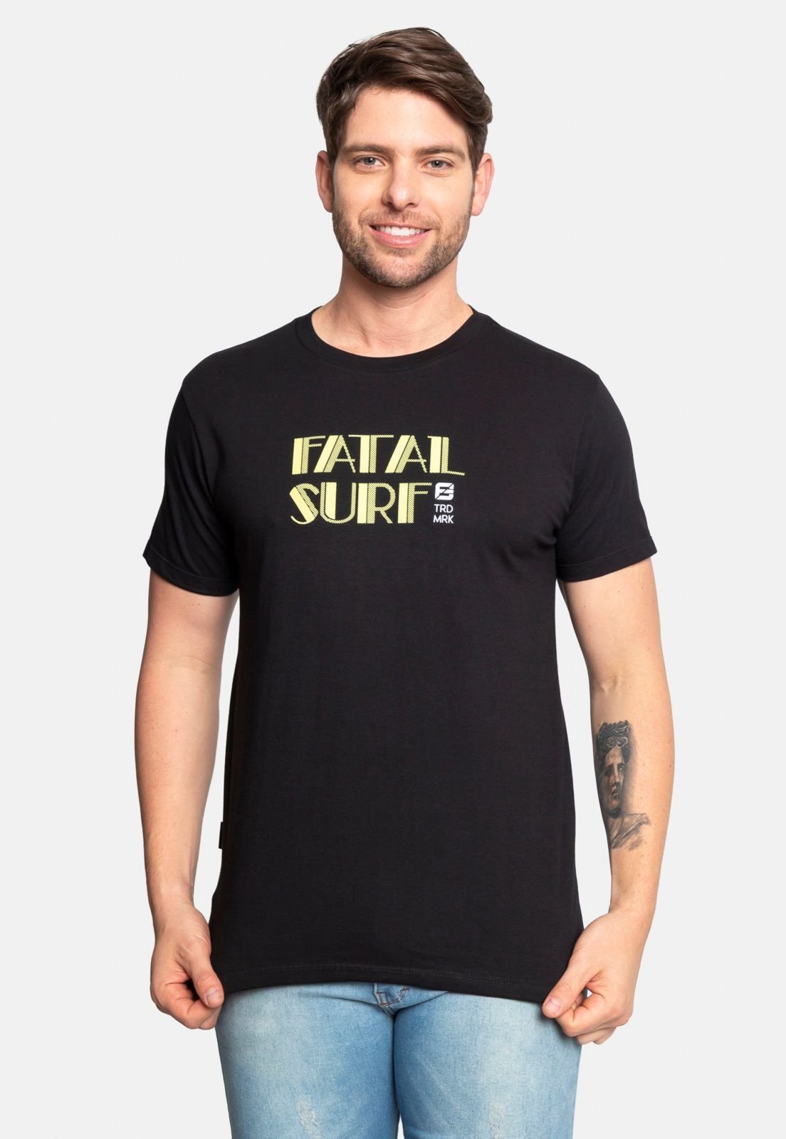 Camiseta Fatal Estampada Preta
