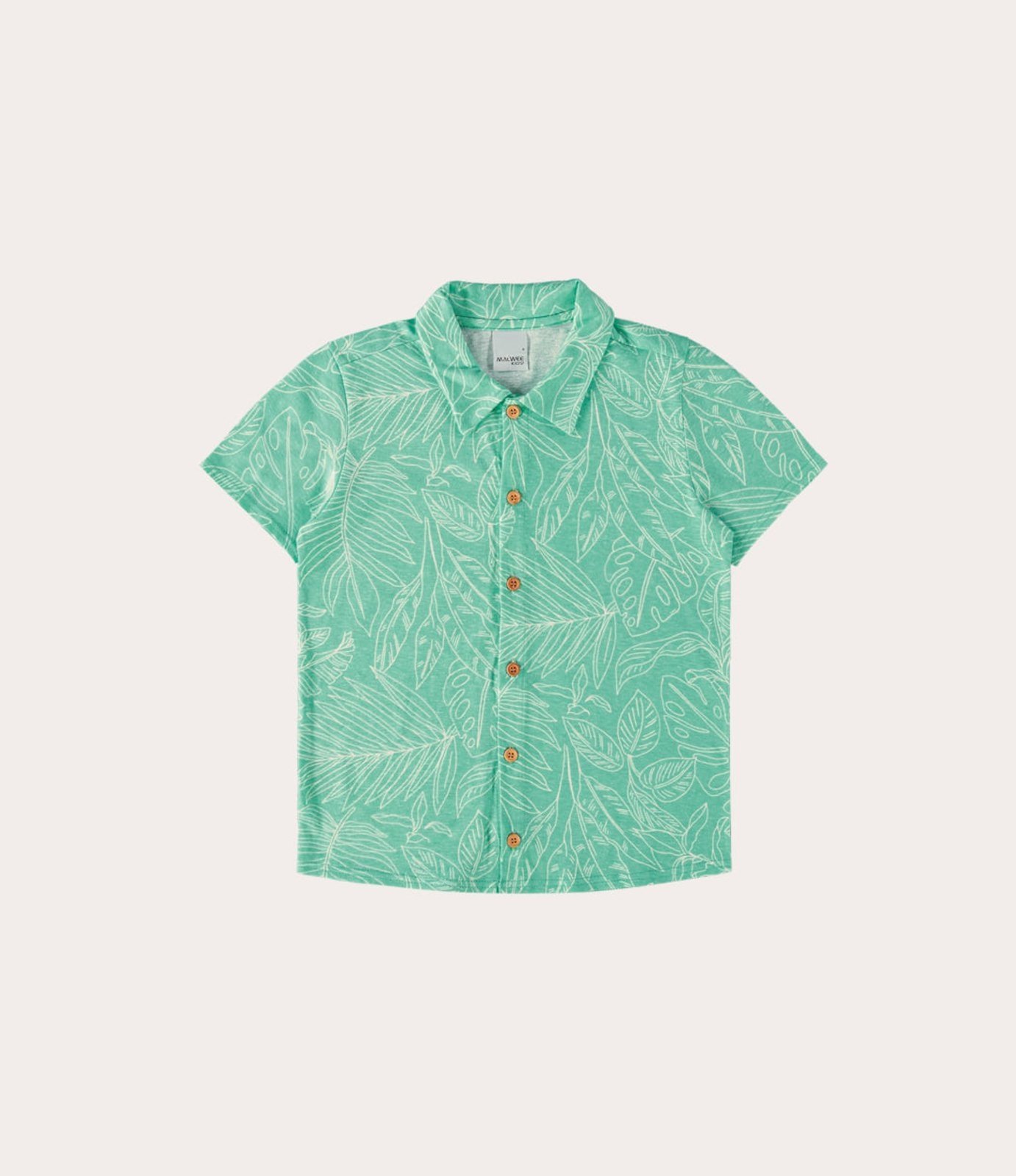 Camisa Menino Manga Curta Micro Estampas Em Algodão Malwee