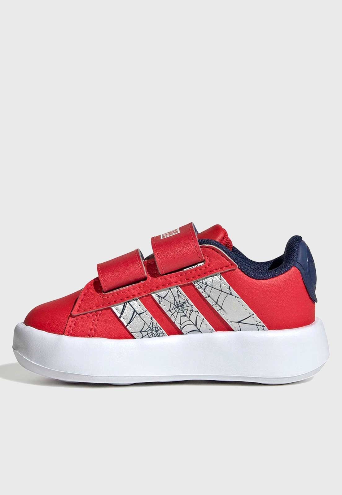 Infantil - Tênis adidas Sportswear Grand Court Marvel Spider Man Vermelho