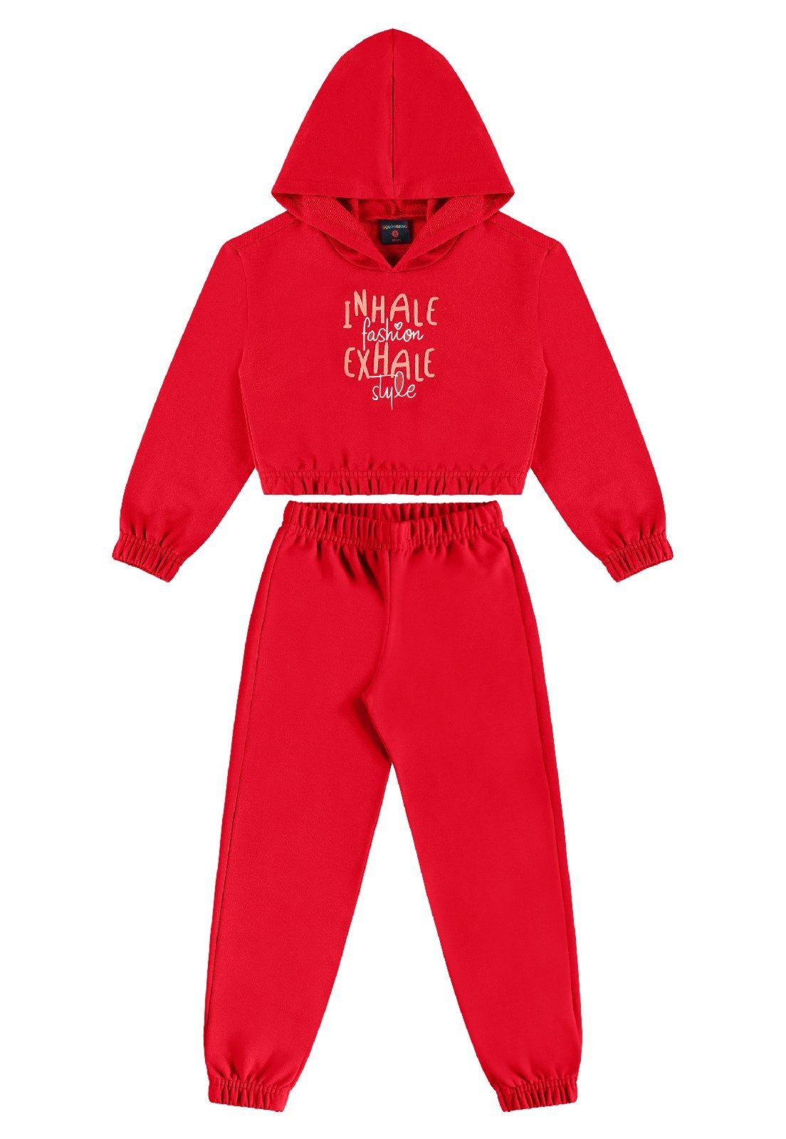 Infantil – Conjunto Jaqueta e Calça Guloseima Vermelho