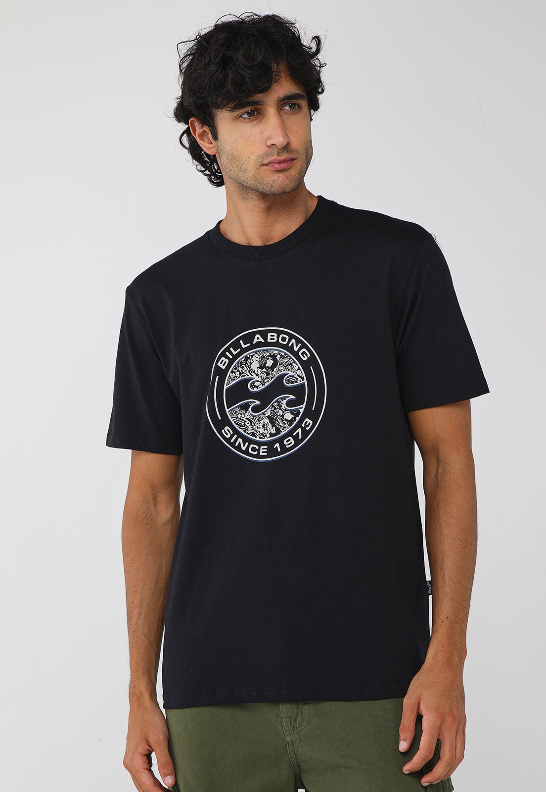 Camiseta Masculina Billabong Hollow Preta