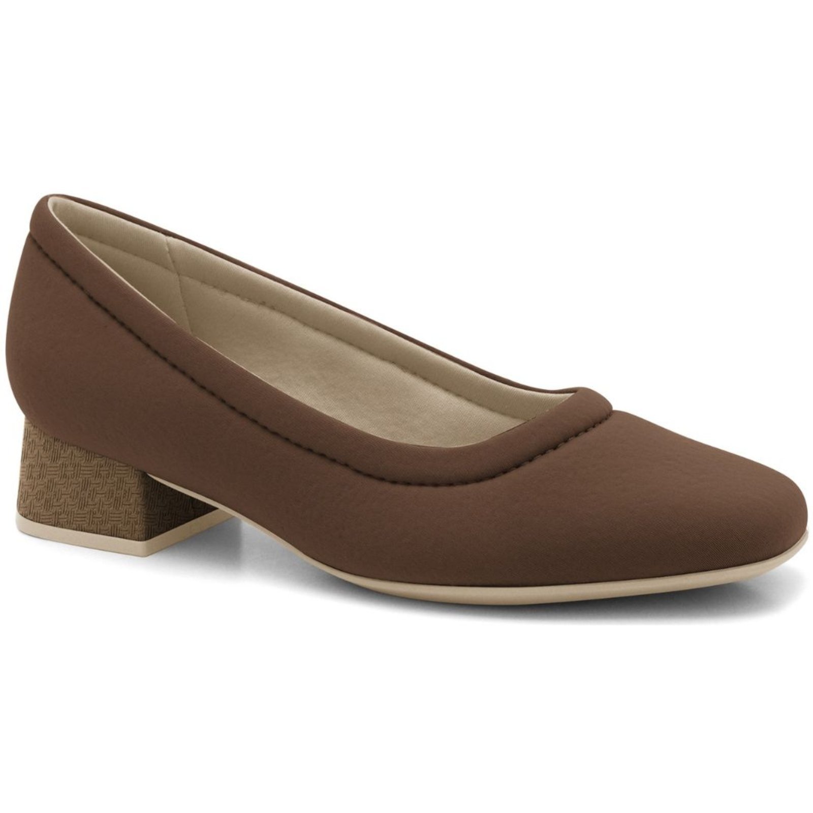 Sapato Social Feminino Calce Fácil Marrom Comfortflex 2495422-1