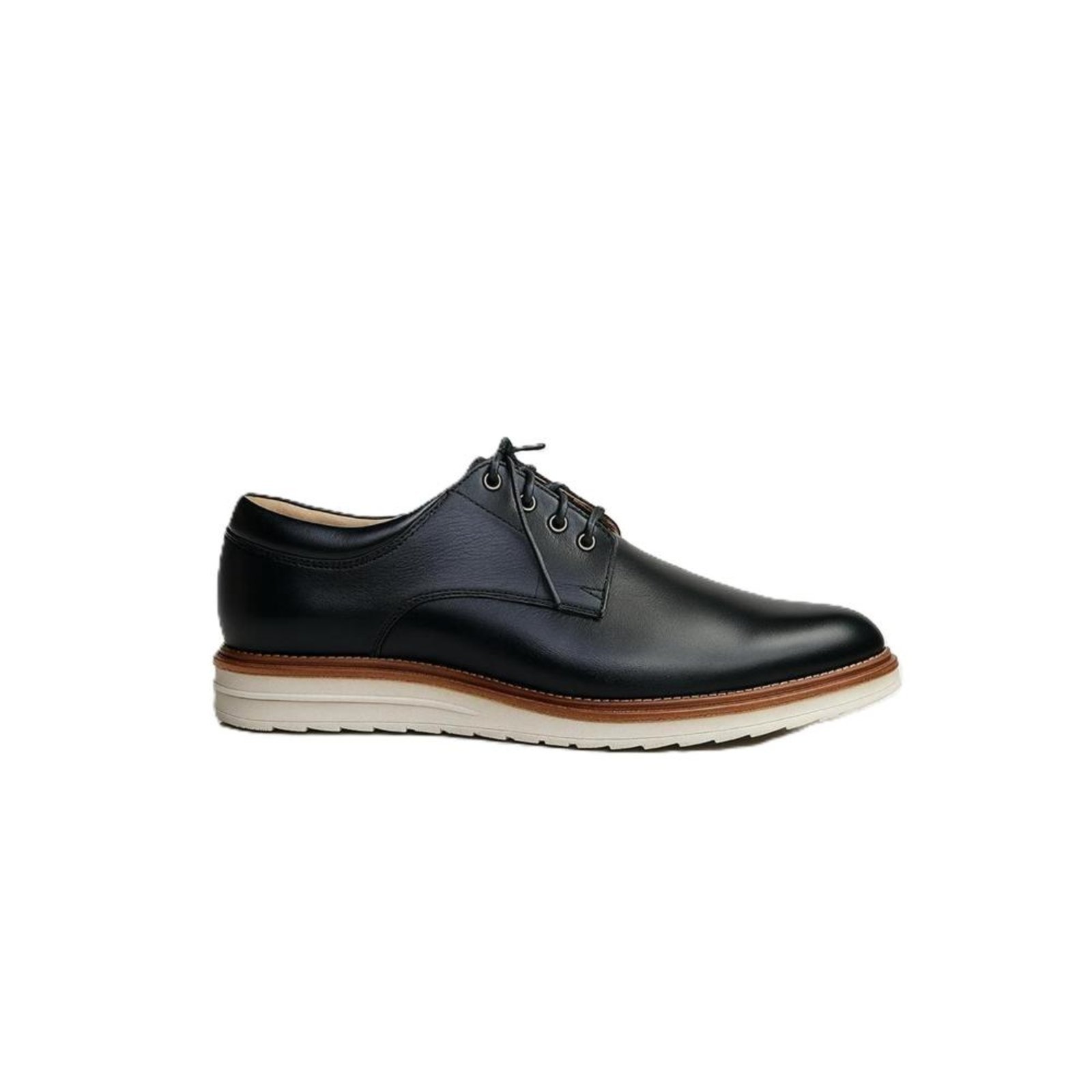 Sapato Masculino Oxford Couro Casual Caramelo 37 Preto
