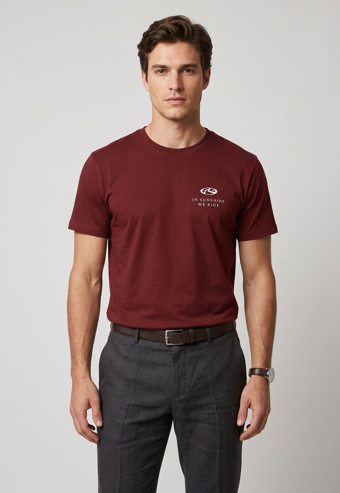Camiseta Masculina Rusty Silk MC Sunshine Vermelha