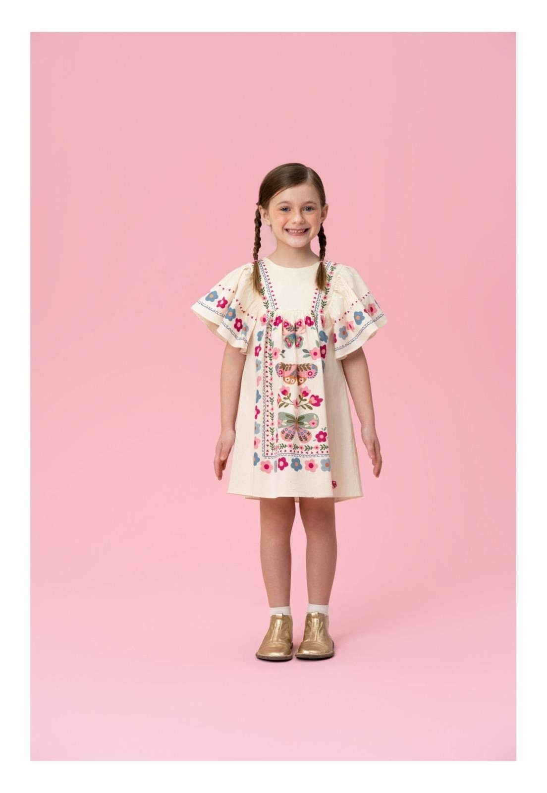 Infantil - Vestido Menina Estampado Mon Sucré 10 Unico
