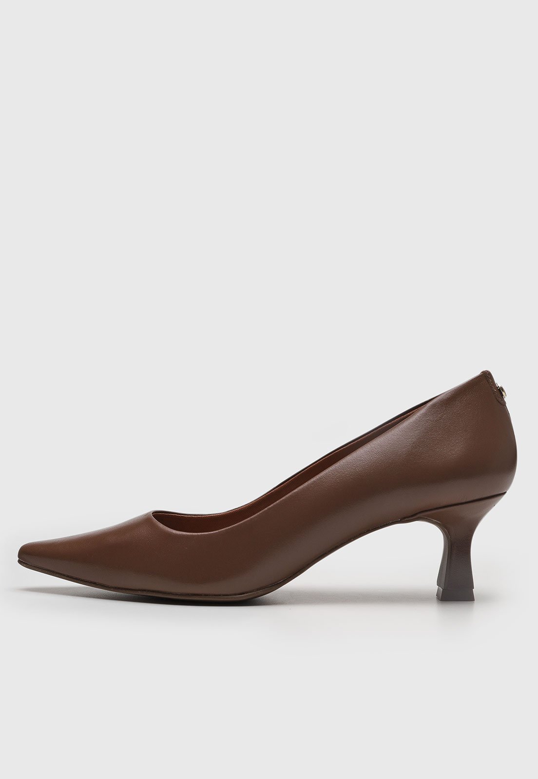 Scarpin Feminino Loucos e Santos Salto Geométrico Marrom