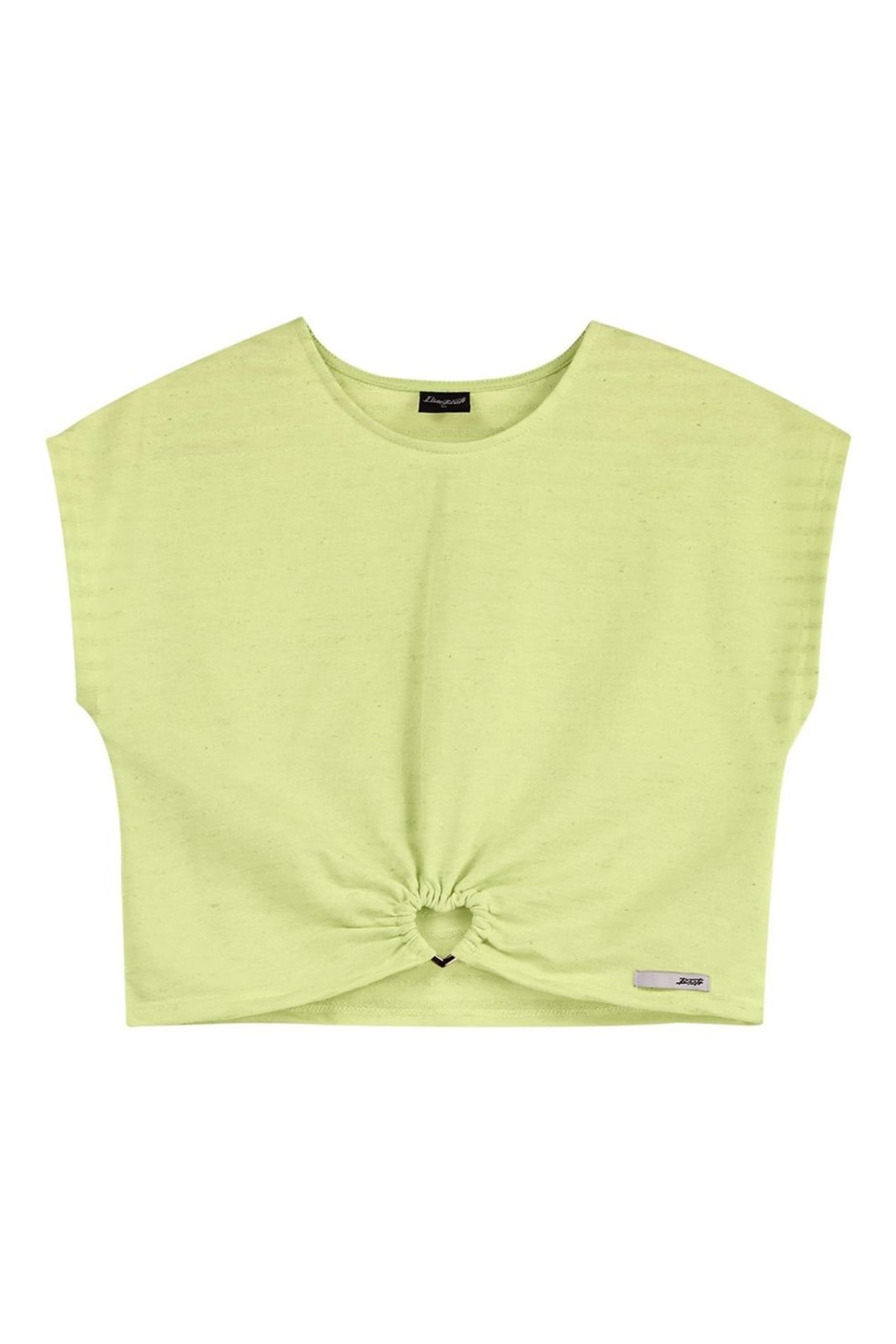 Infantil - Blusa Cropped Juvenil Menina Com Argola Beats Verde