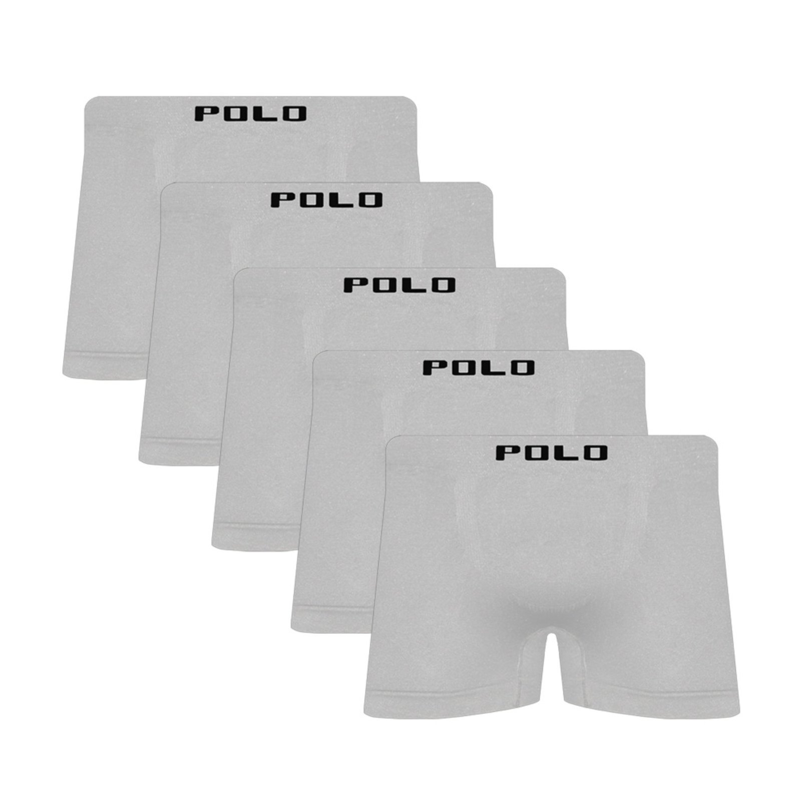 Kit C/5 Cuecas Boxer Microfibra Polo Star Branco