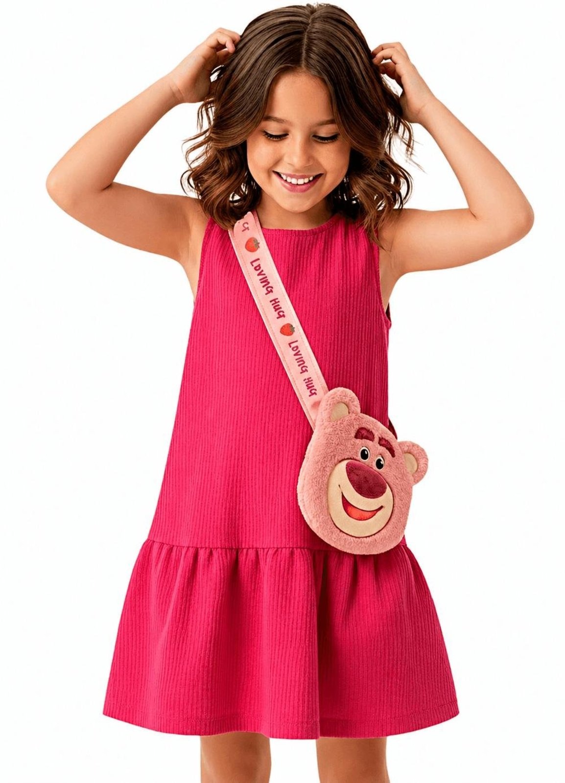 Infantil - Vestido Disney Toy Story Alphabeto Rosa