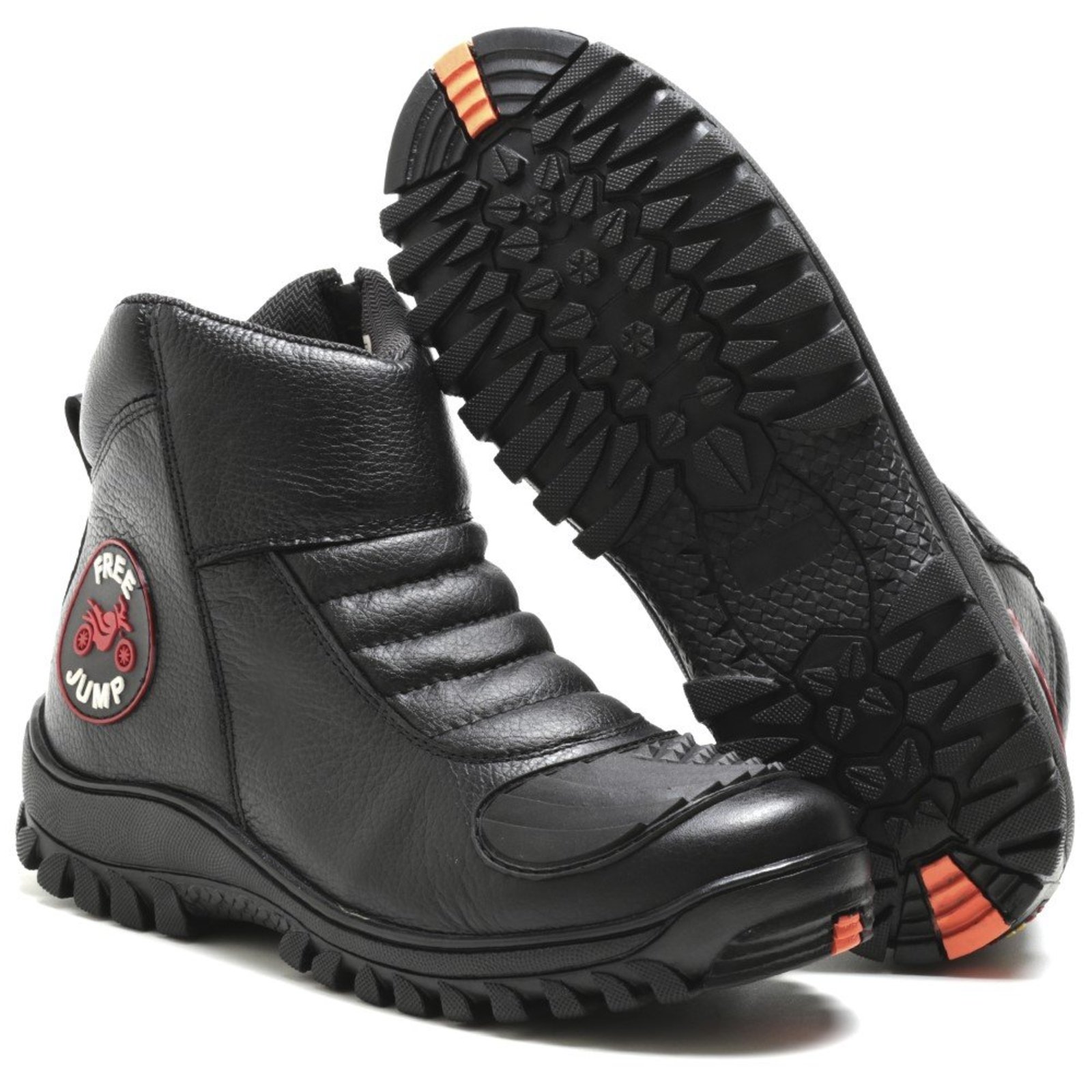 Bota Coturno Masculina Motociclista Rovetto Conforto Militar Palmilha em GEL Couro