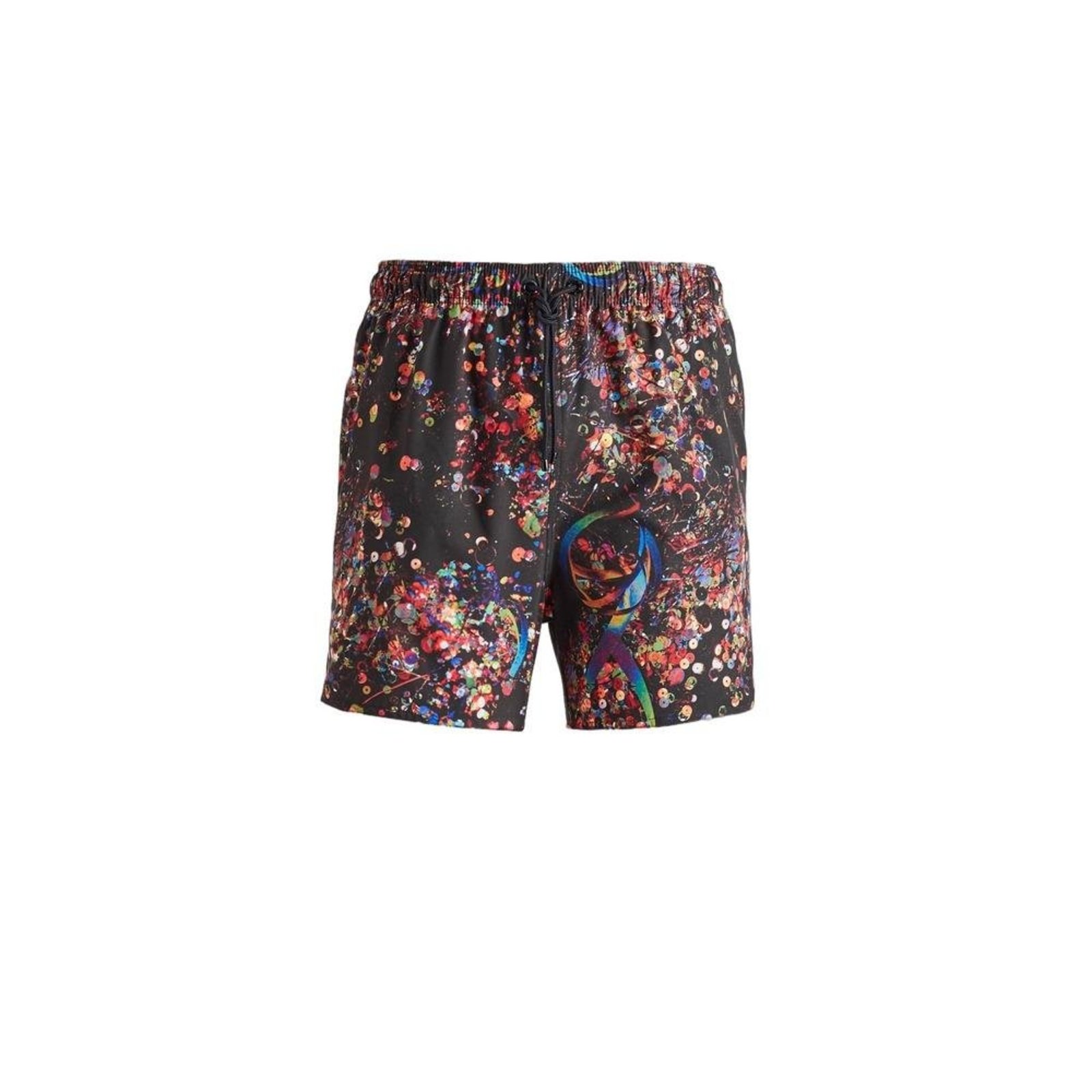 SHORT PRAIA ESTAMPADO CARNAVAL FOLIA
