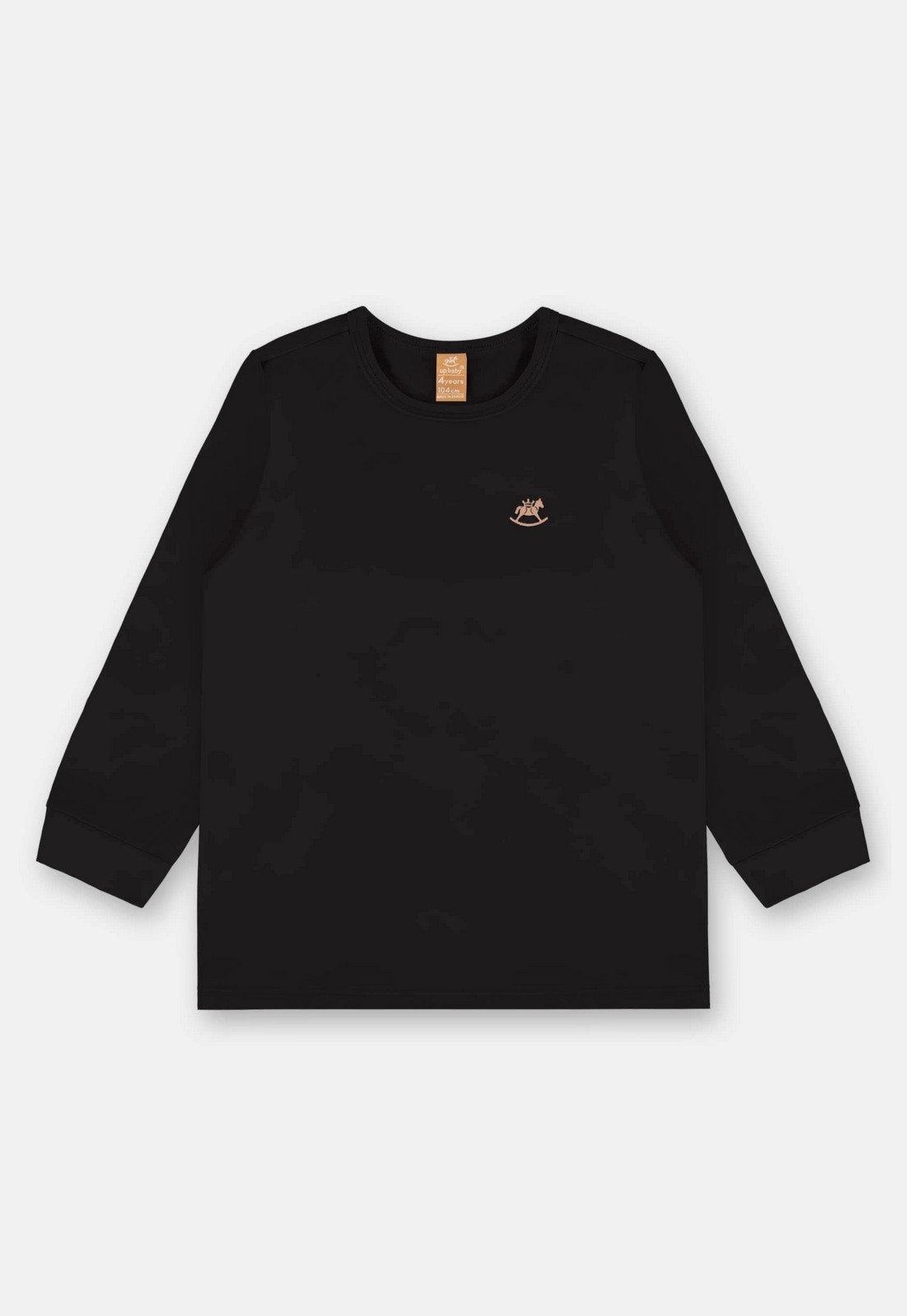 Infantil - Camiseta Unissex em Malha Térmica Up Baby Preto