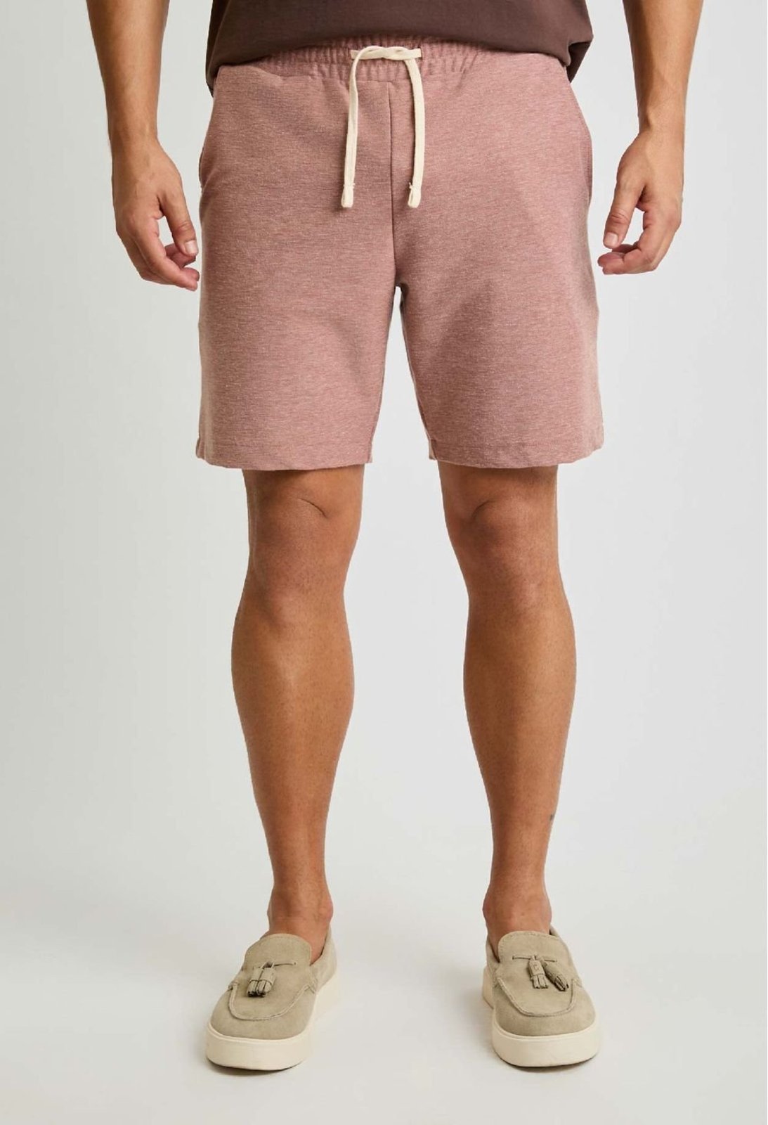 Bermuda Docthos Jogger Cós Elástico Moletom BERMUDA DOCTHOS JOGGER CÓS ELÁSTICO MOLETOM 002 MARROM GG