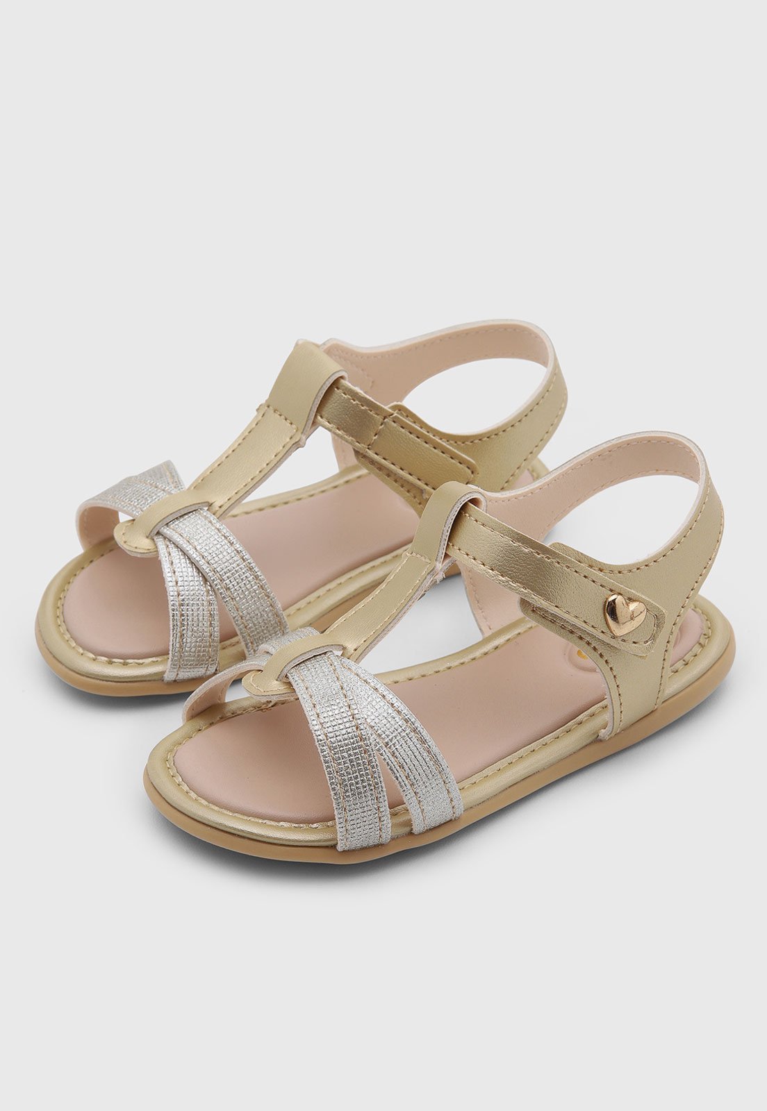 Infantil - Sandália Pimpolho Glam Dourado