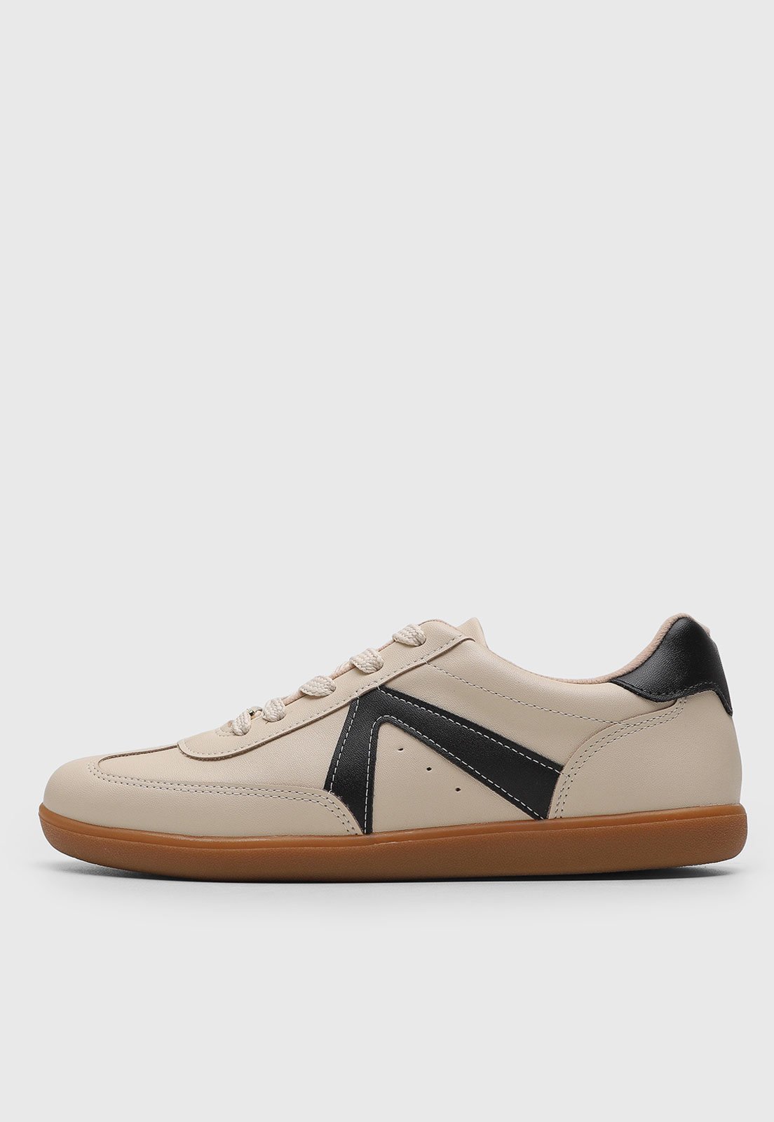 Tênis Feminino Vizzano Bico Redondo Bege