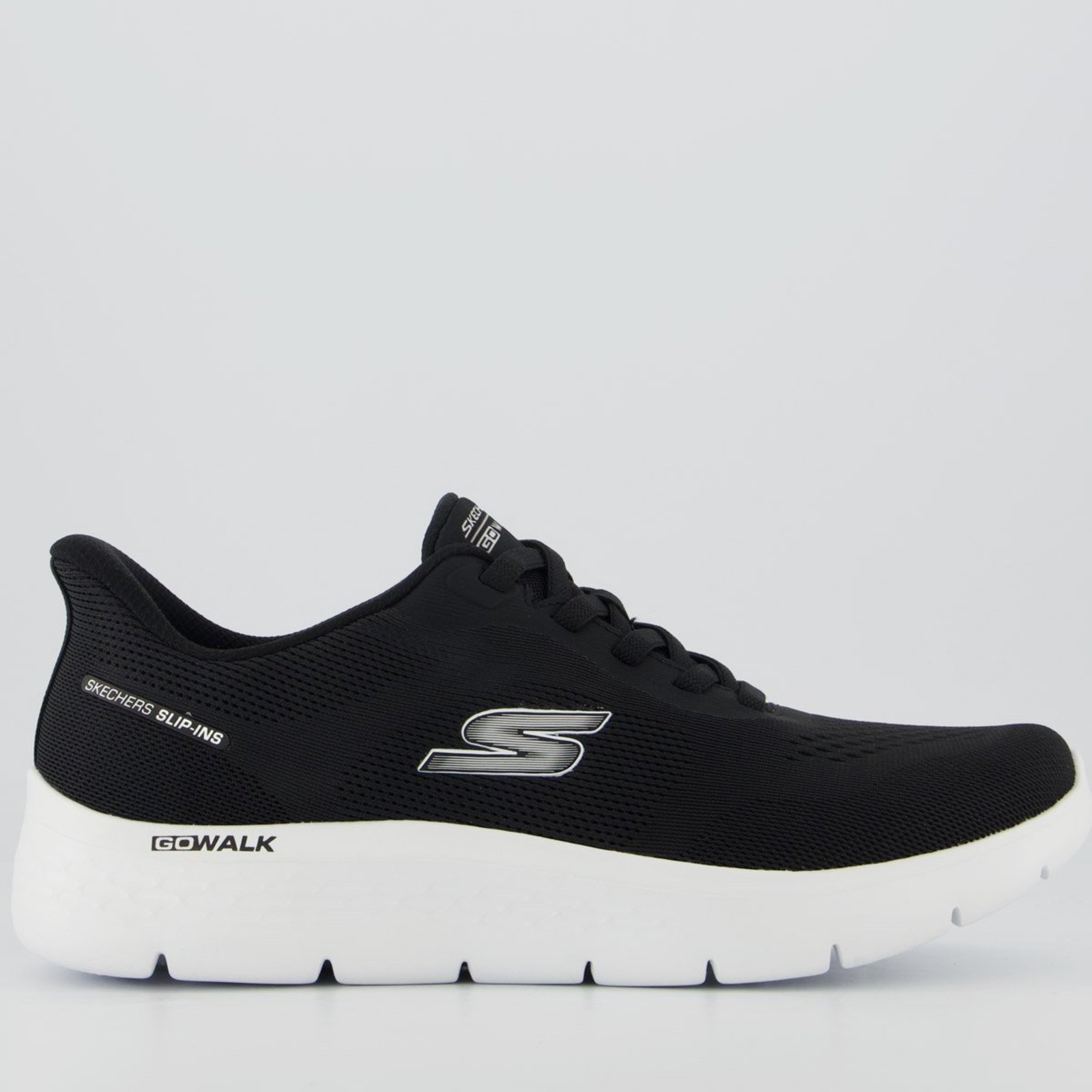Tênis Skechers Go Walk Flex Preto e Branco