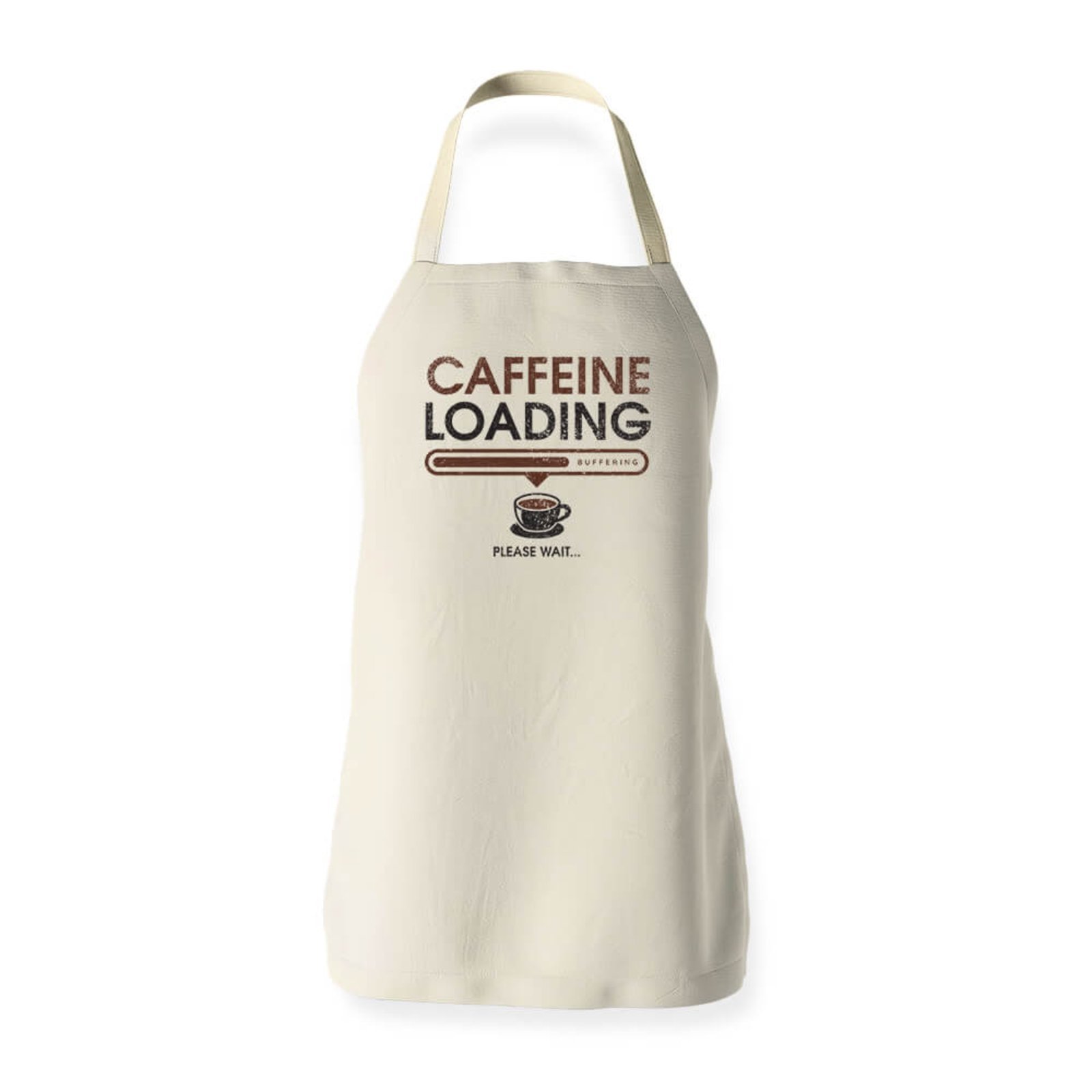 Avental Caffeine Loading - Bege - Casual - Studio Geek
