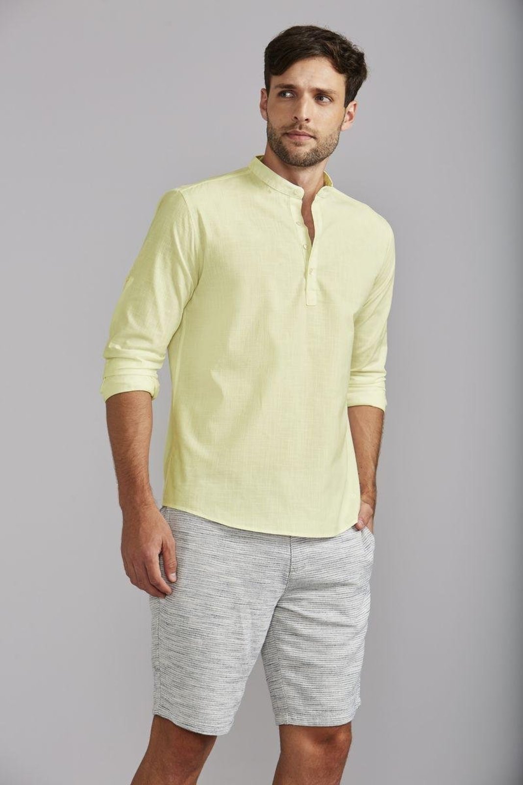 Camisa Masculina Resort Manga Longa Comfort Highstil