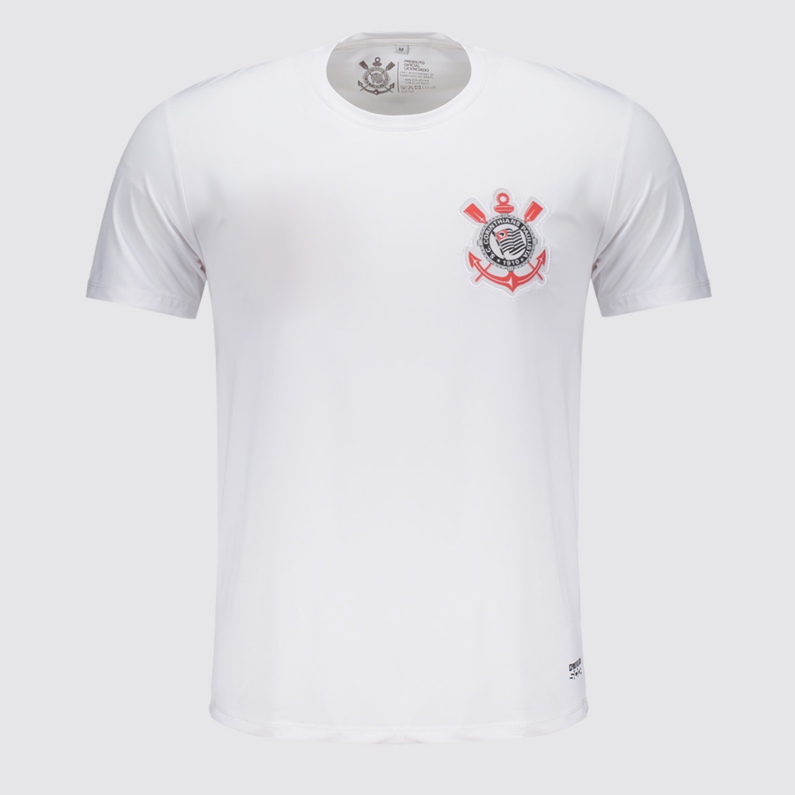 Camisa Corinthians Brasão Dry Branca