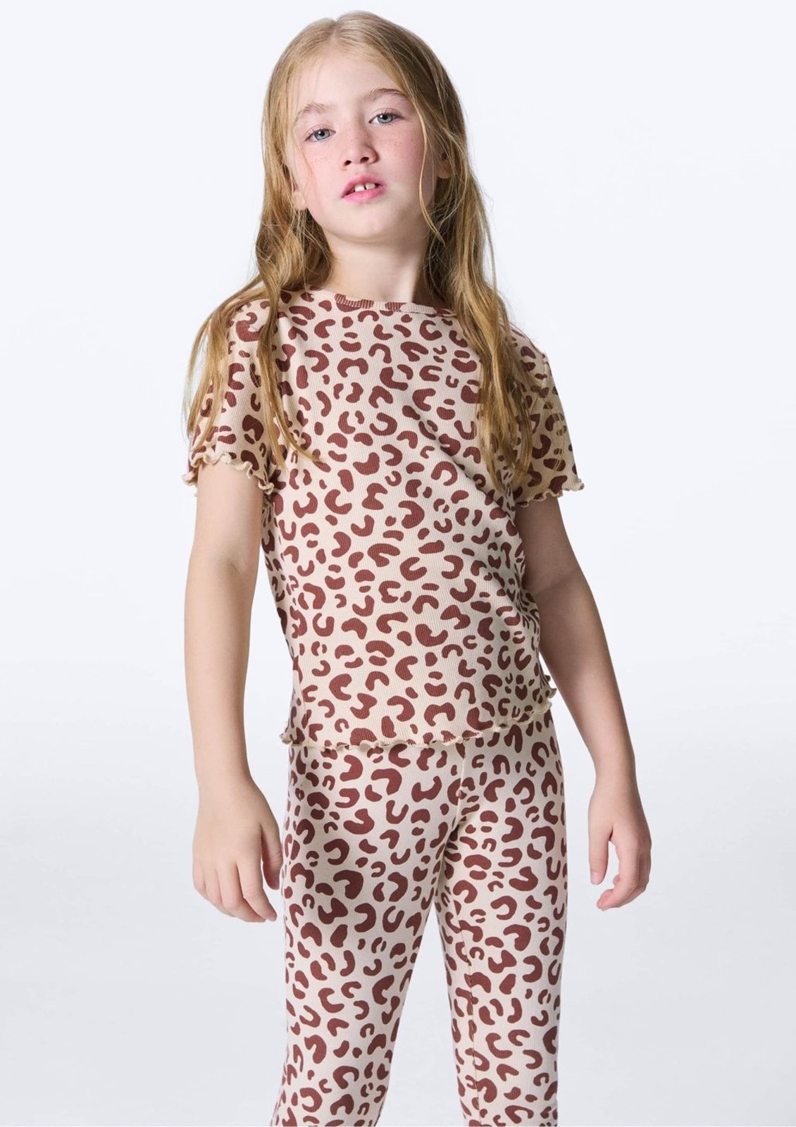 Infantil - Blusa Menina Manga Curta Em Ribana Hering