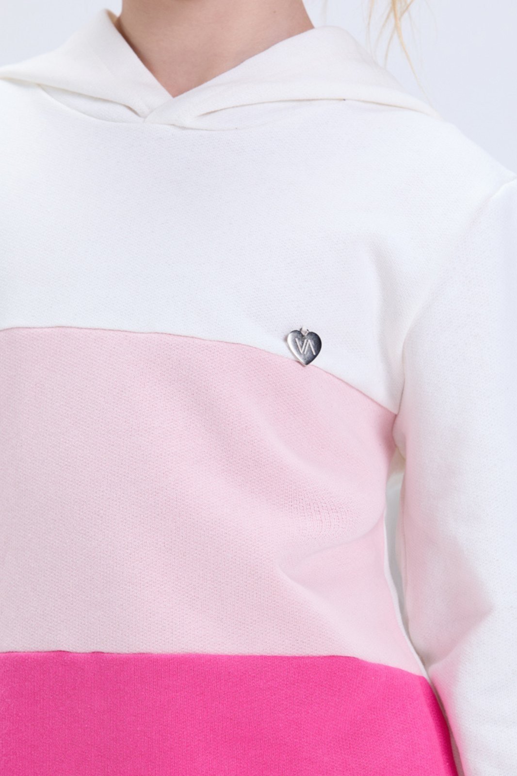 Vista 3 Infantil - Conjunto Moletom Feminino de Inverno Degradê com Capuz VIDA COSTEIRA lilás VIDA COSTEIRA lilás