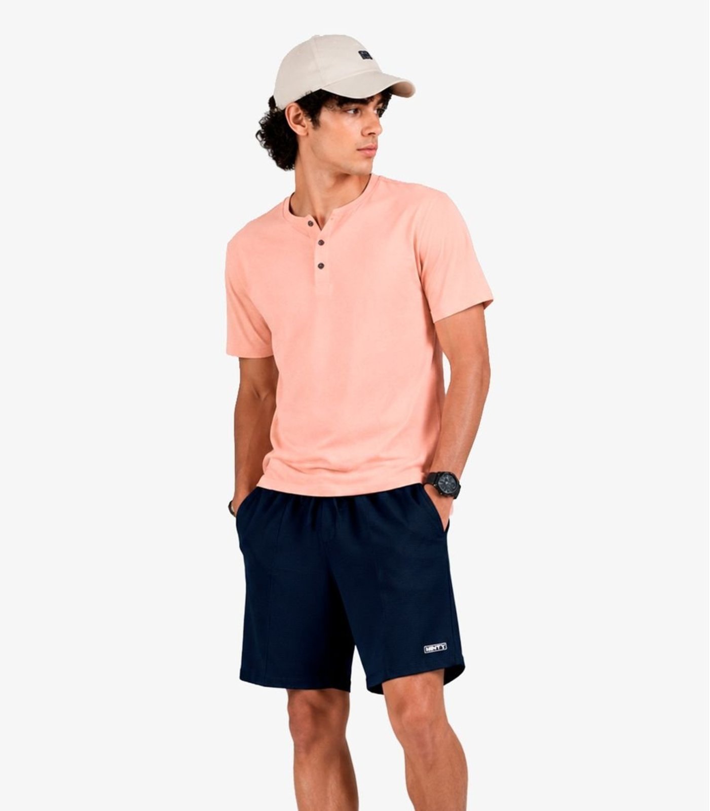 Infantil - Bermuda Masculina Com Cadarço Funcional Minty Azul