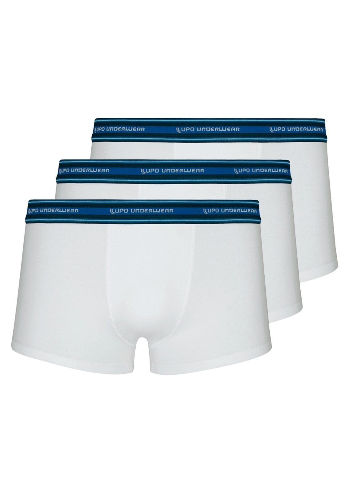 Kit com 3 Cuecas Sunga Lupo 460-003 Branco