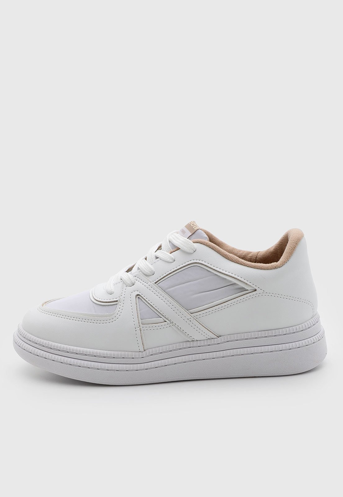 Tênis Feminino Moleca Cadarço Branco