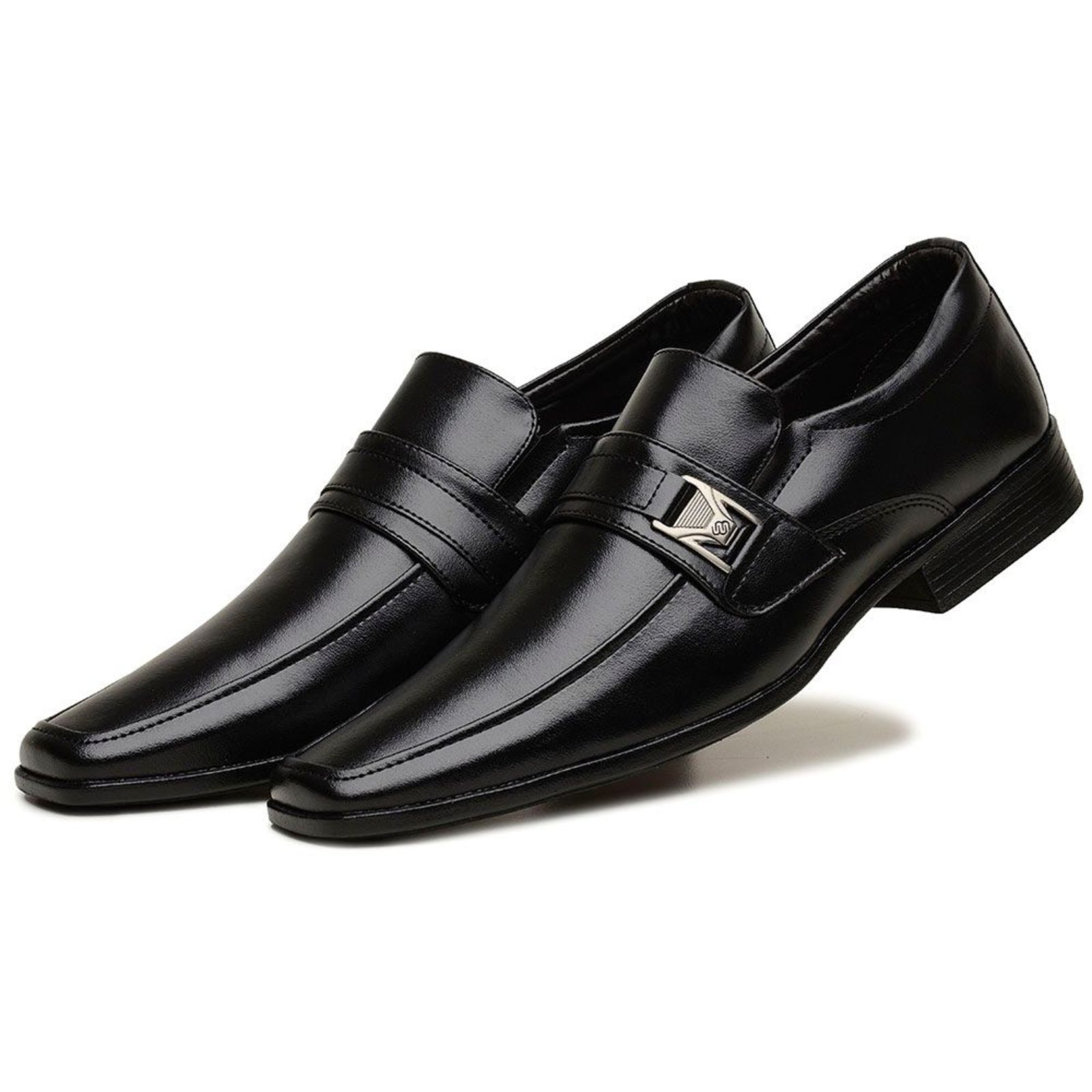 Sapato Social Masculino Ortopédico Clássico Confortável Elegande Preto