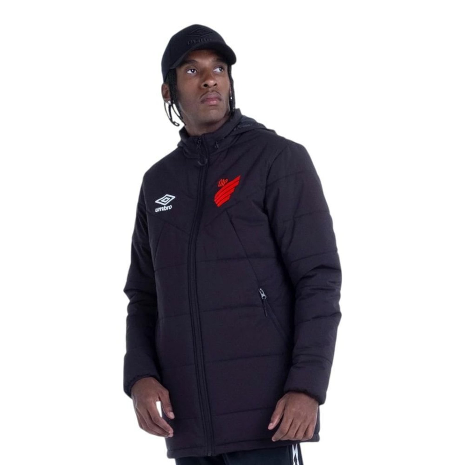 Jaqueta Parka Umbro Athletico Paranaense Viagem 2023/24 Masculina - Preto - Umbro
