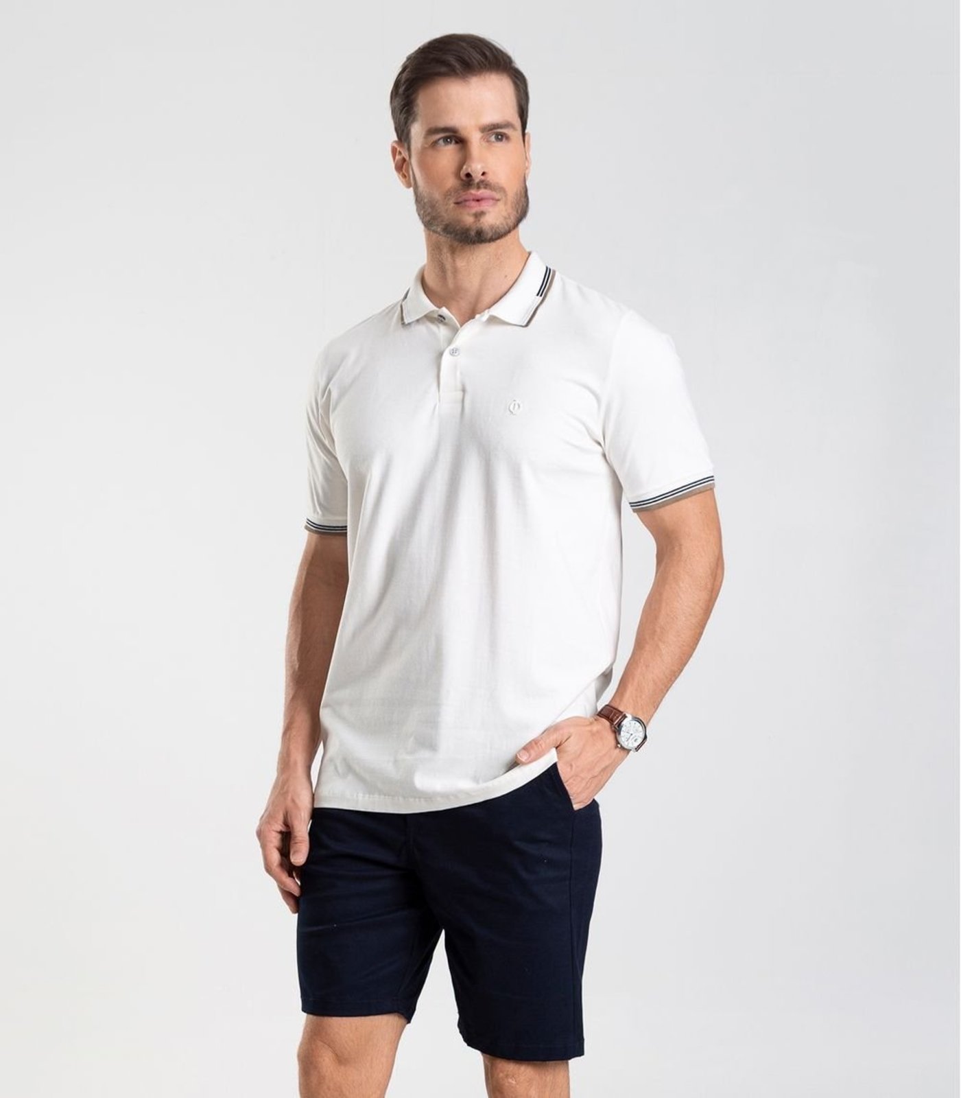 Bermuda Masculina em sarja Diametro Azul