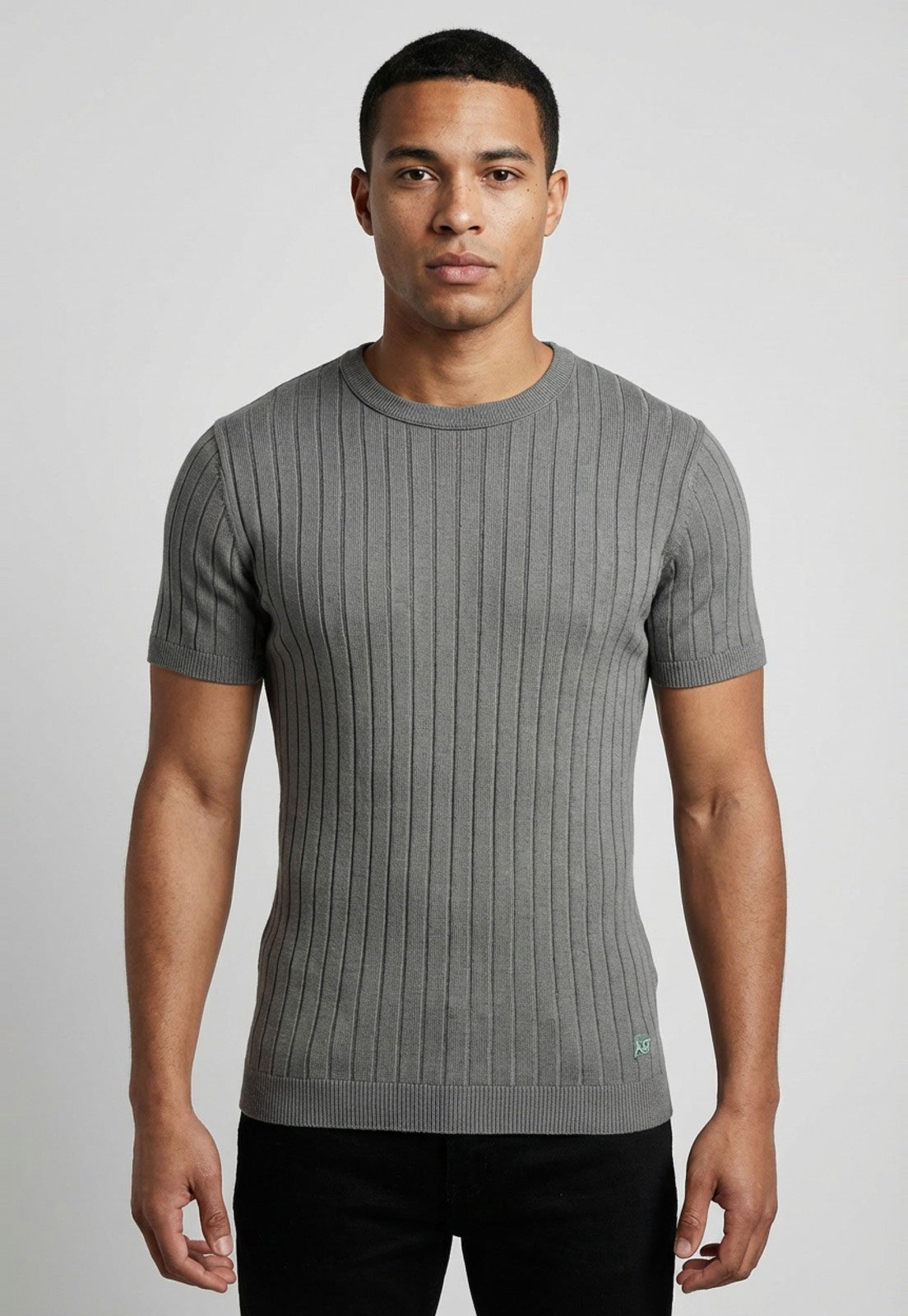 Camiseta Masculina Aeropostale Canelada Cinza
