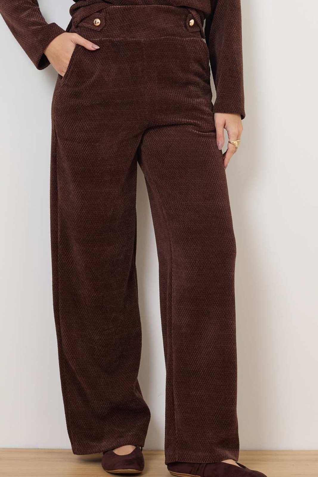 Calça Vanibele Malha Marrom