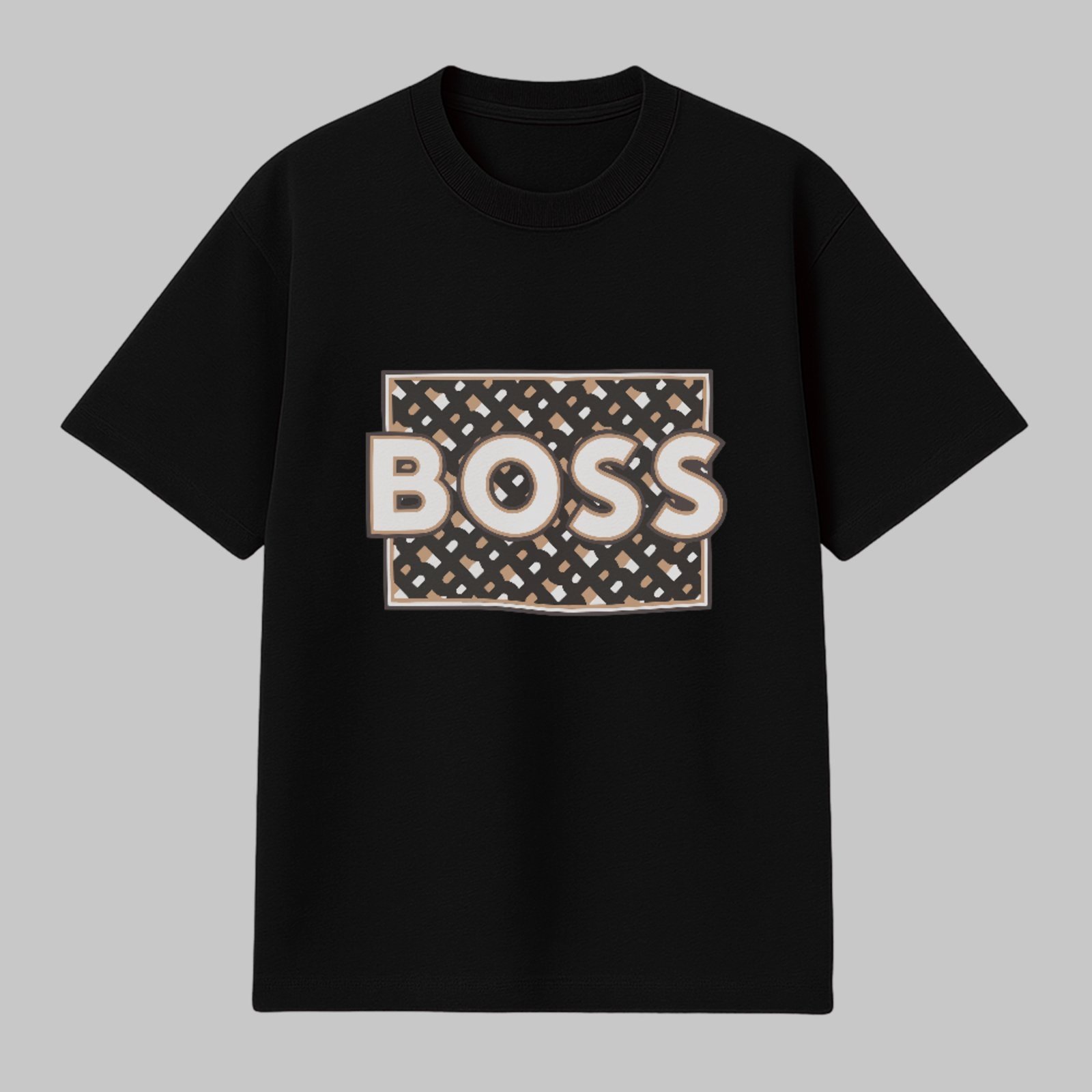 Camiseta Básica Boss Mode Fashion Estilo Urbano Trend Preto