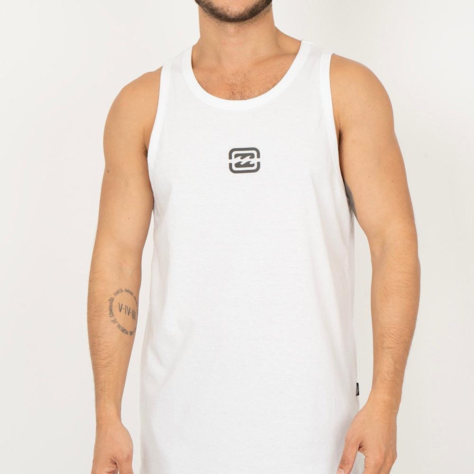 Regata Billabong Bracket Wave SM26 Masculina Branco