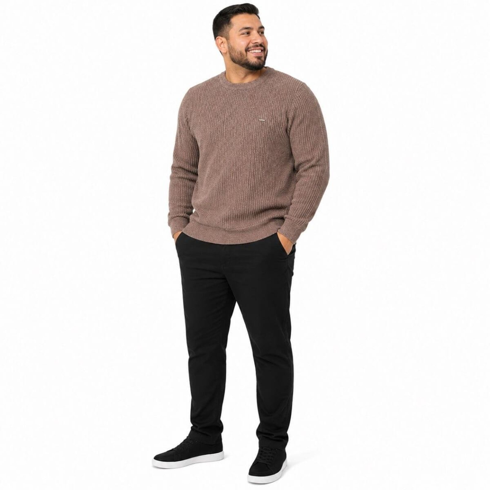 Suéter Tricôt Masculino Dixie 87.09.0253 Marrom