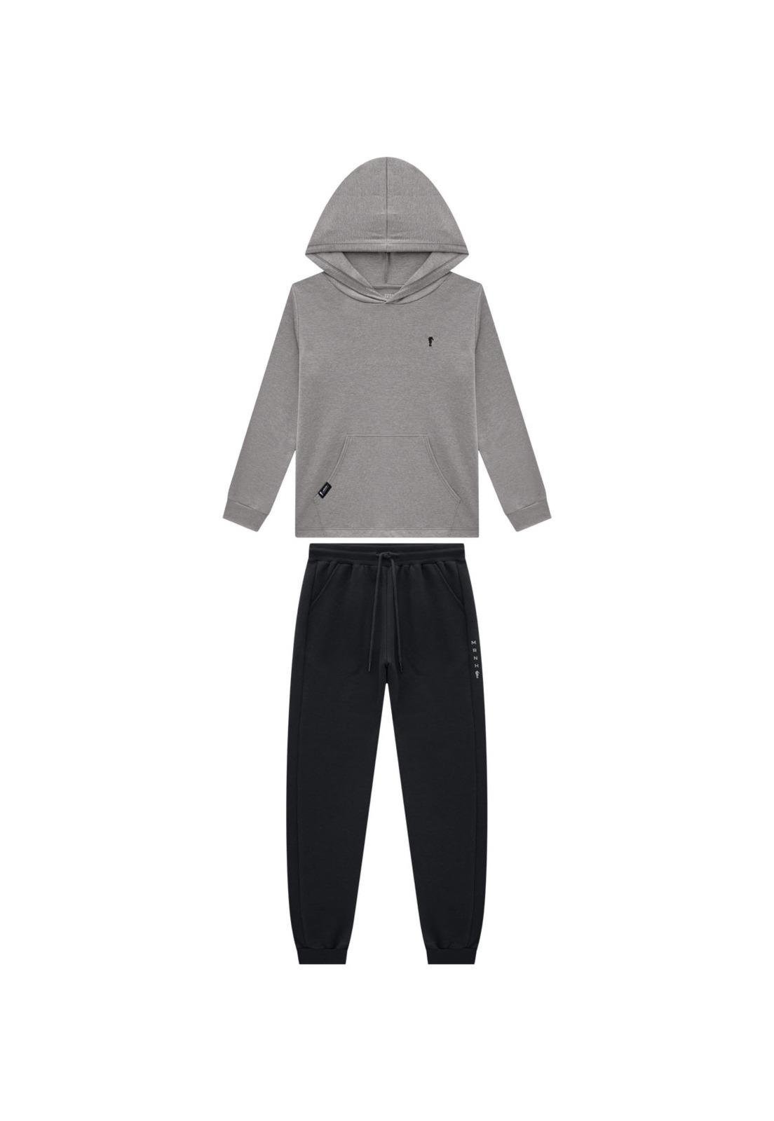 Infantil - Conjunto Calça Menino Onda Marinha 10 Cinza