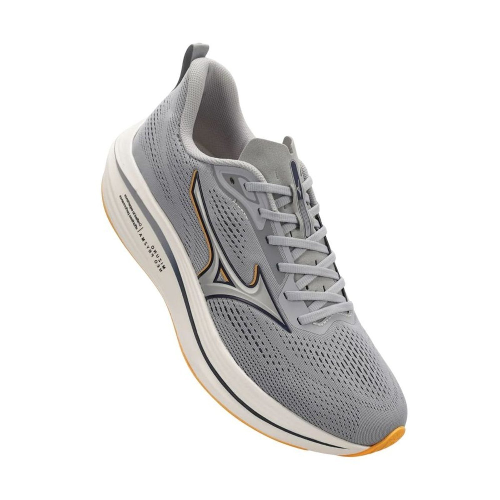 Vista 3 Tênis Corrida Masculino Mizuno Neo Pryzma cinza Mizuno cinza